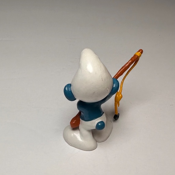 Vintage Fishing Smurf Figure – Bully – West Germany – © Peyo - Picture 6 of 9